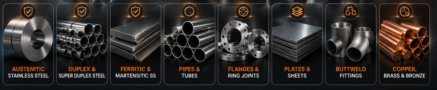 Micro Metal India 8-Category Product Matrix Banner